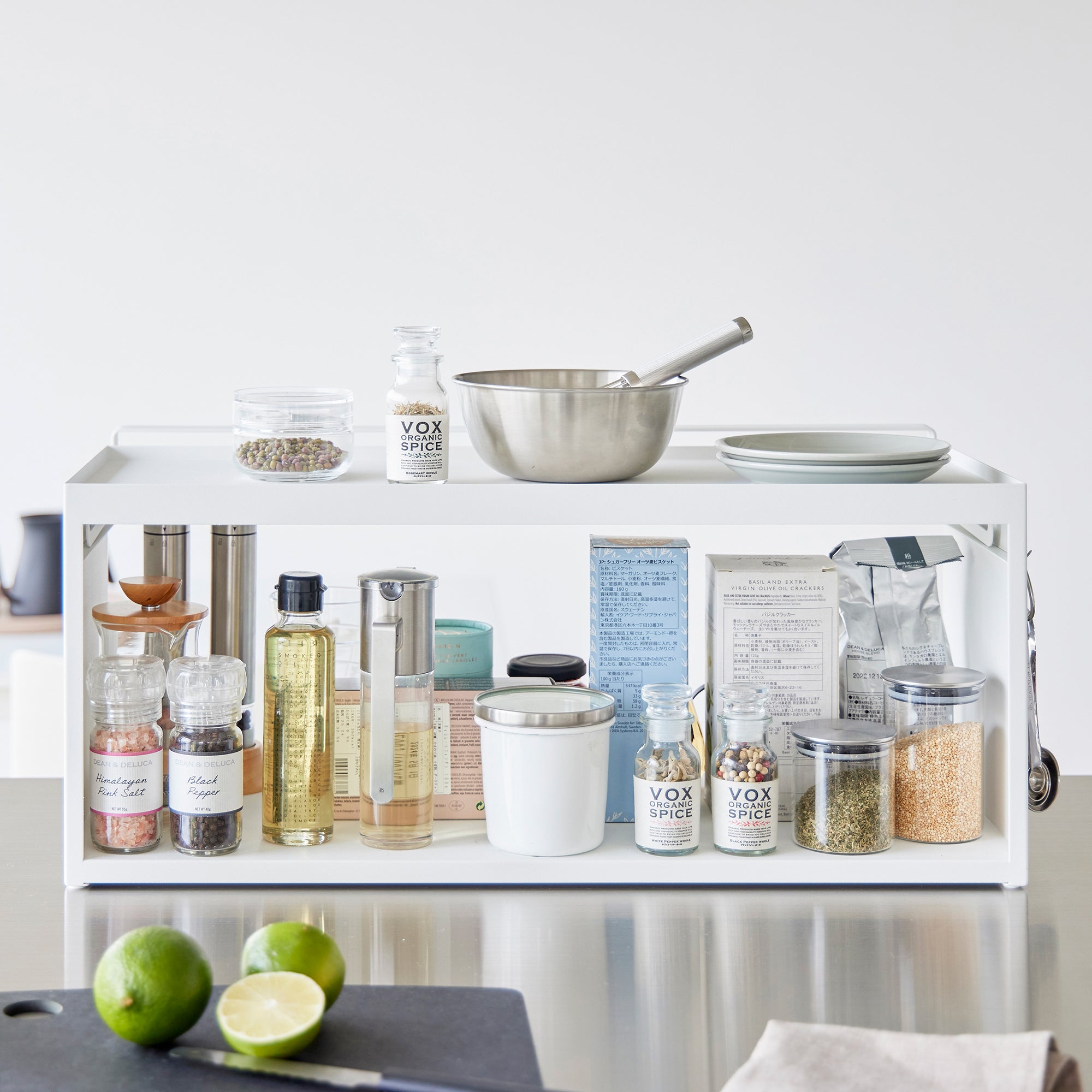 Open-Back Countertop Storage Rack - Steel