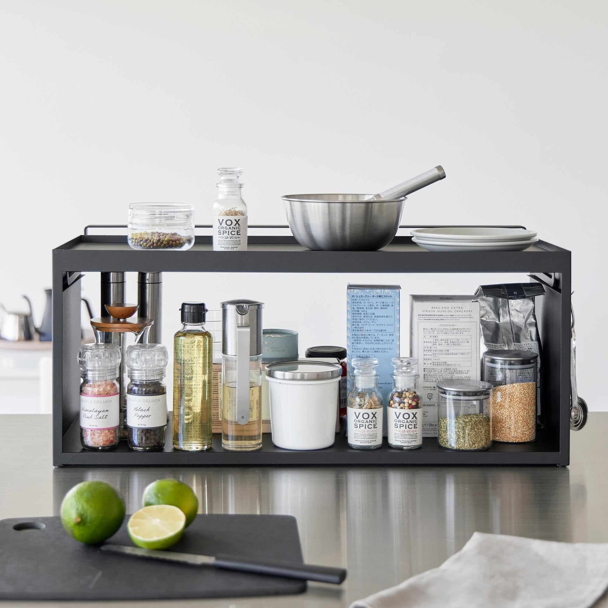 Open-Back Countertop Storage Rack - Steel