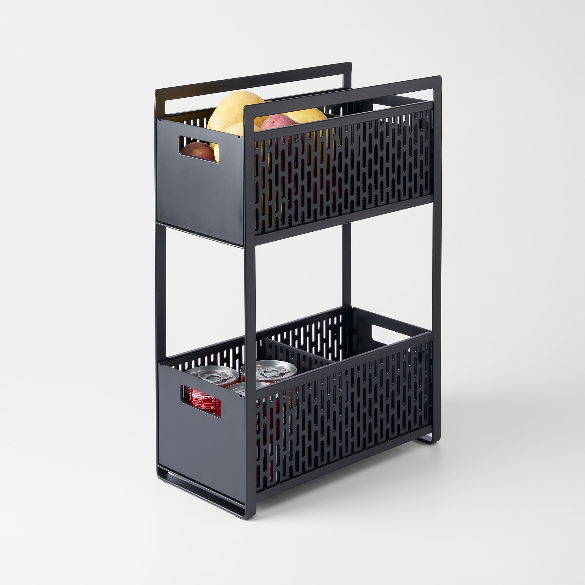 Two-Tier Cabinet Storage Basket