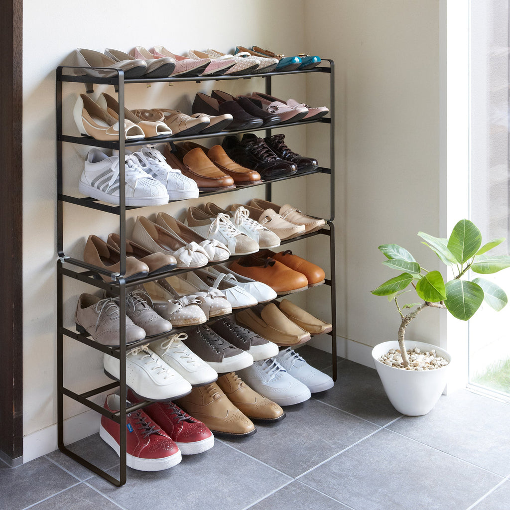 Three-Tier Expandable Shoe Rack (18 H)  - Steel