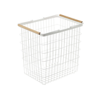 Wire Basket - Two Sizes - Steel + Wood