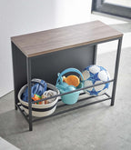 Entryway Storage Organizer & Bench (18 H)  - Steel + Wood