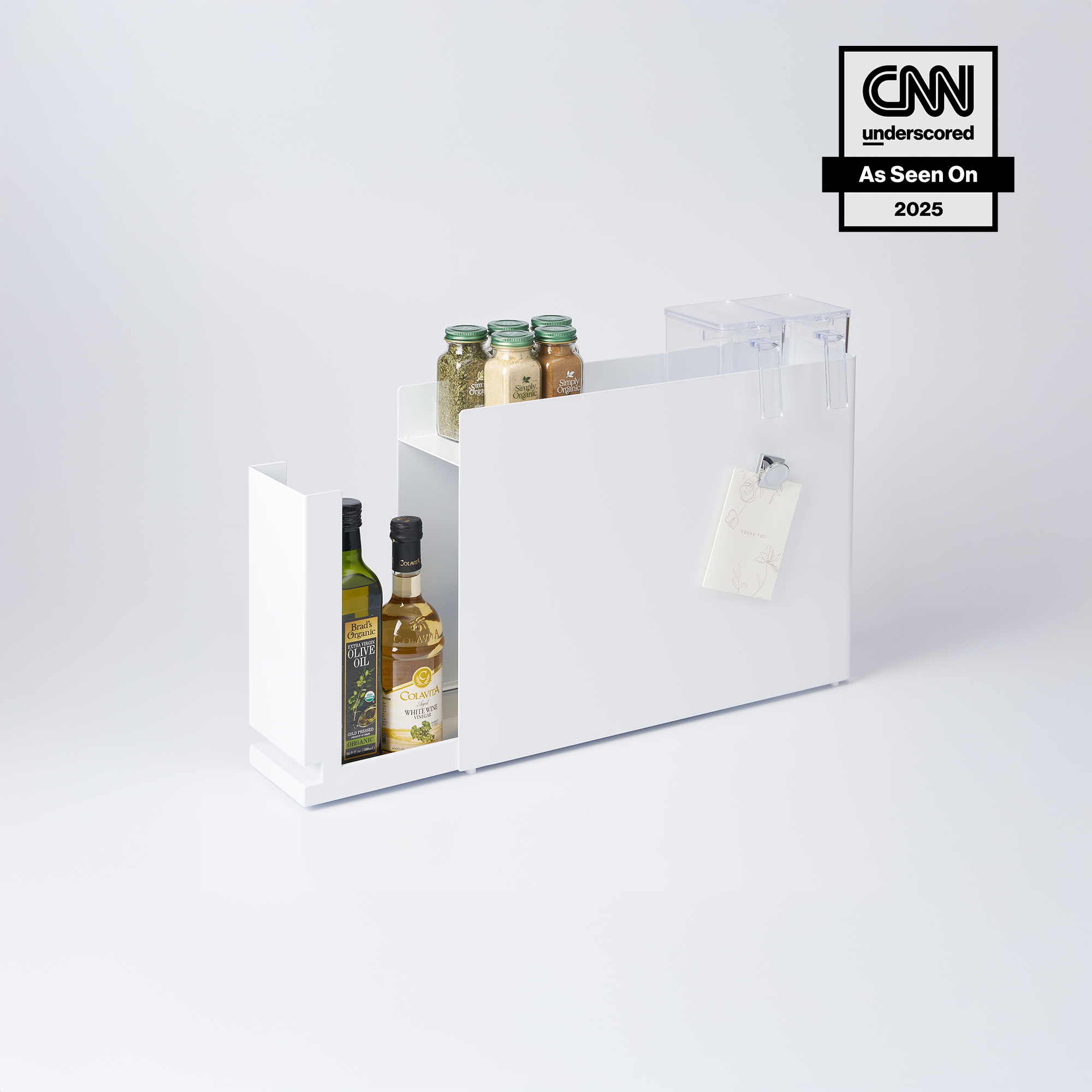 Sliding Drawer Seasoning Rack - Steel