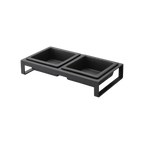 Pet Food Bowl - Steel + Ceramic