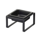 Single Pet Food Bowl - Tall - Steel + Ceramic