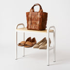 Shoe Organizer & Bench (18 H)  - Steel + Wood