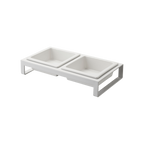 Pet Food Bowl - Steel + Ceramic