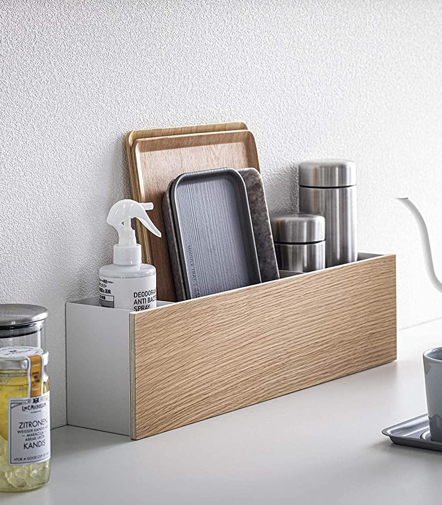 Desk Organizer - Large - Steel + Wood