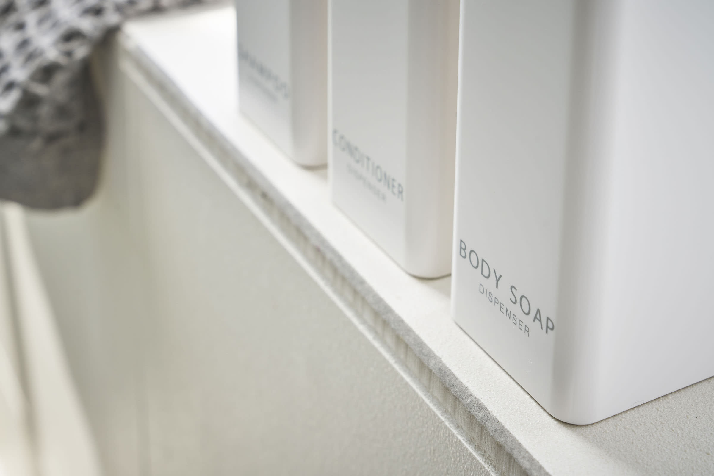 Rectangle Dispenser Bundle - Shampoo, Conditioner, and Body Soap