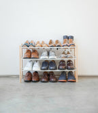 Expandable Shoe Rack (18 H)  - Steel + Wood