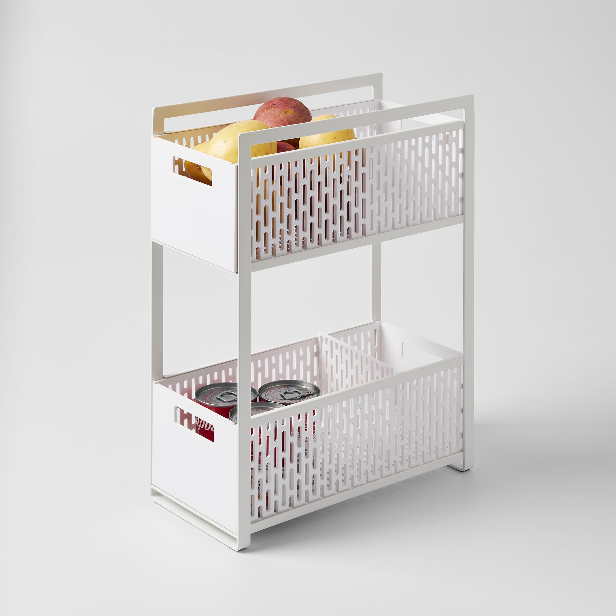 Two-Tier Cabinet Storage Basket