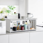 Open-Back Countertop Storage Rack - Steel