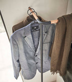 Corner Leaning Coat Hanger (63 H)  - Steel + Wood