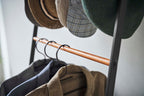 Coat Rack with Hat Storage (66 H)  - Steel + Wood
