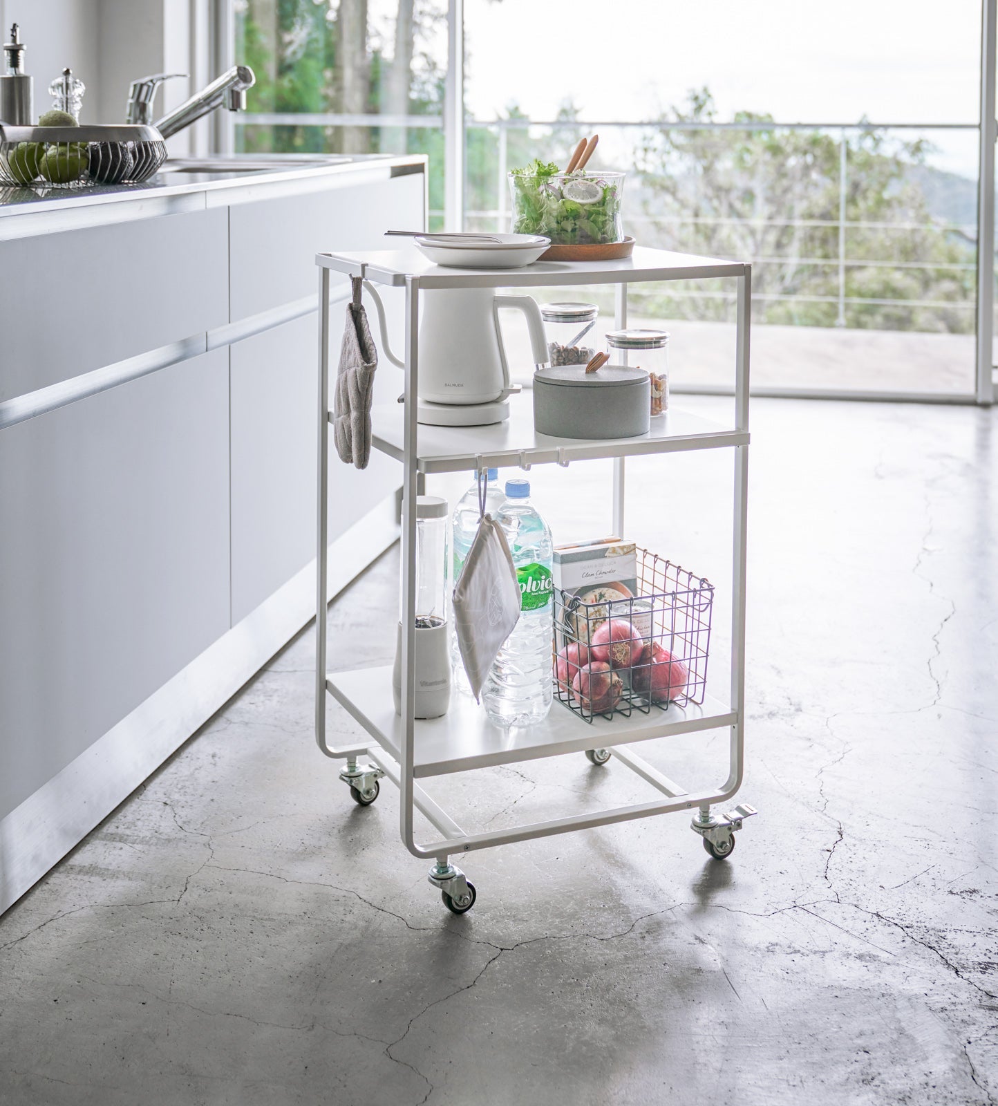 Rolling Utility Cart (32 H)  - Steel