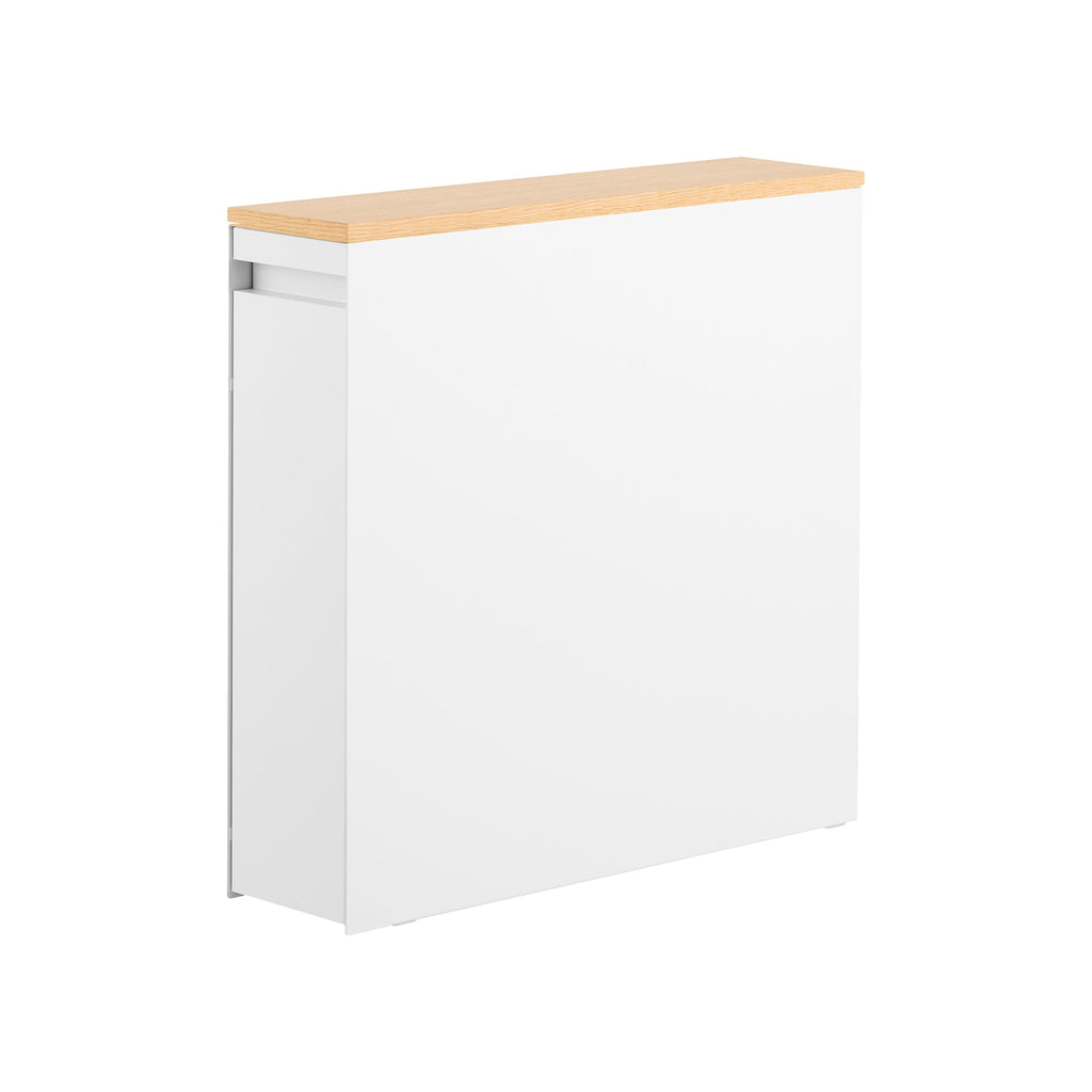 Pull-Out Bathroom Storage Cabinet - Steel + Wood