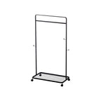 Kids' Rolling Coat Rack (45 H)  - Steel