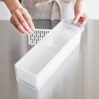 Refrigerator Colander with Lid & Divider