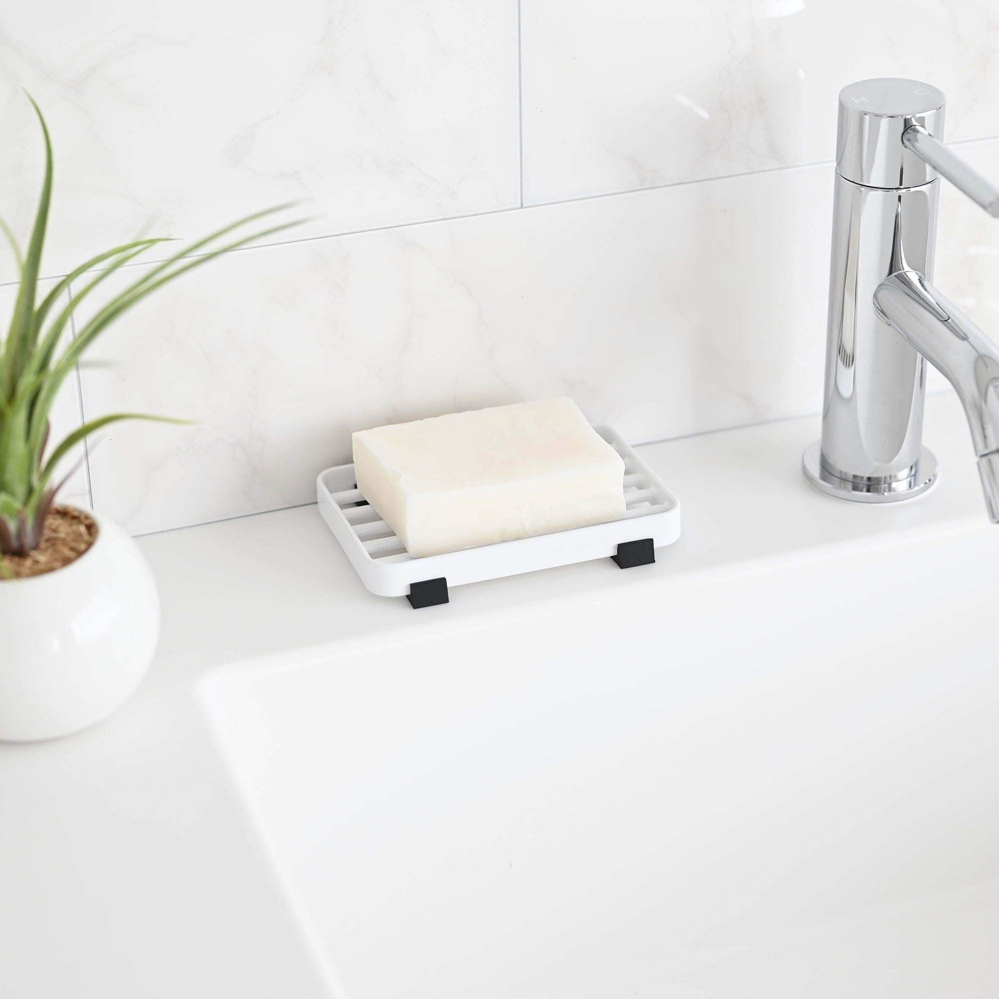 Slotted Soap Tray - Steel