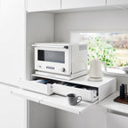 Countertop Drawer with Pull-Out Shelf - Wide - Steel