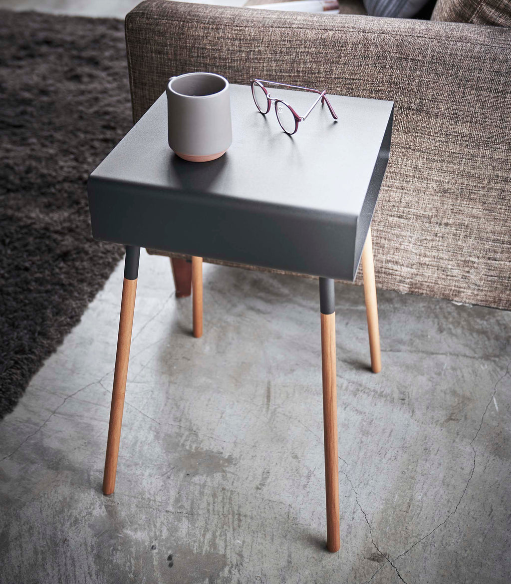 Storage Table - Tall (23 H)  - Steel + Wood
