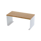 Stackable Countertop Shelf - Two Sizes - Steel + Wood