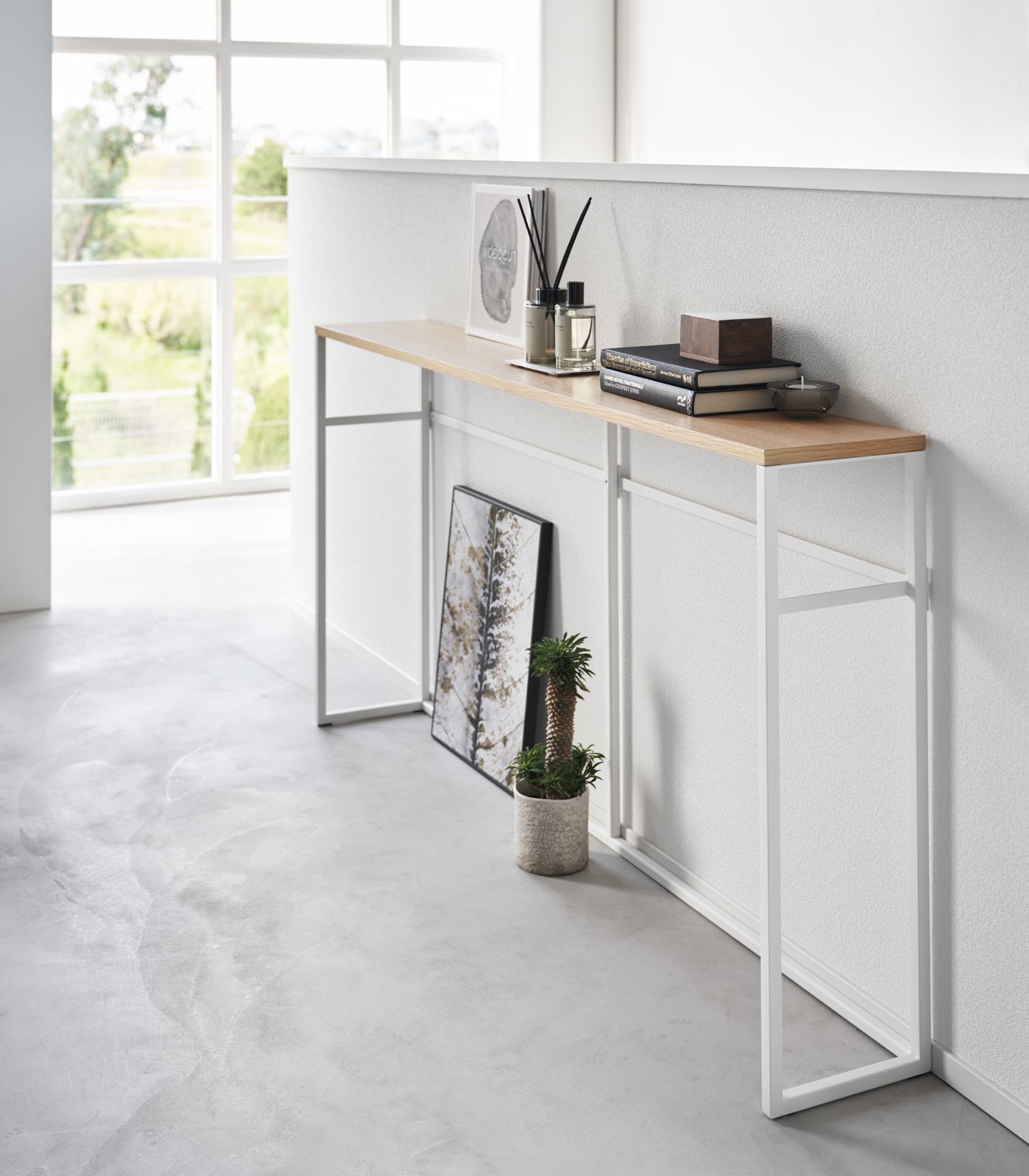 Long Console Table - Open (26 H)  - Steel