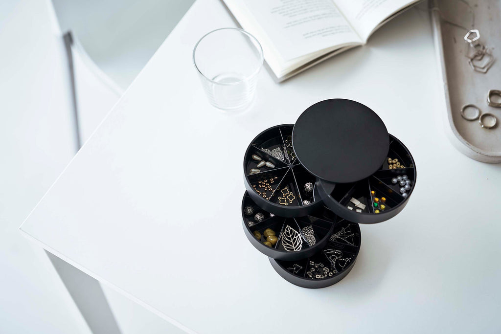 Stacked Jewelry Organizer - Sectioned