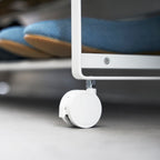 Two-Tier Rolling Shoe Rack (8 H)  - Steel