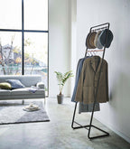 Coat Rack with Hat Storage (66 H)  - Steel + Wood