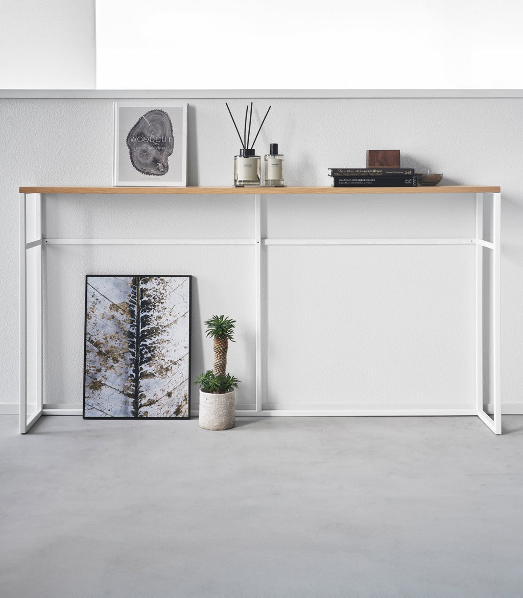 Long Console Table - Open (26 H)  - Steel
