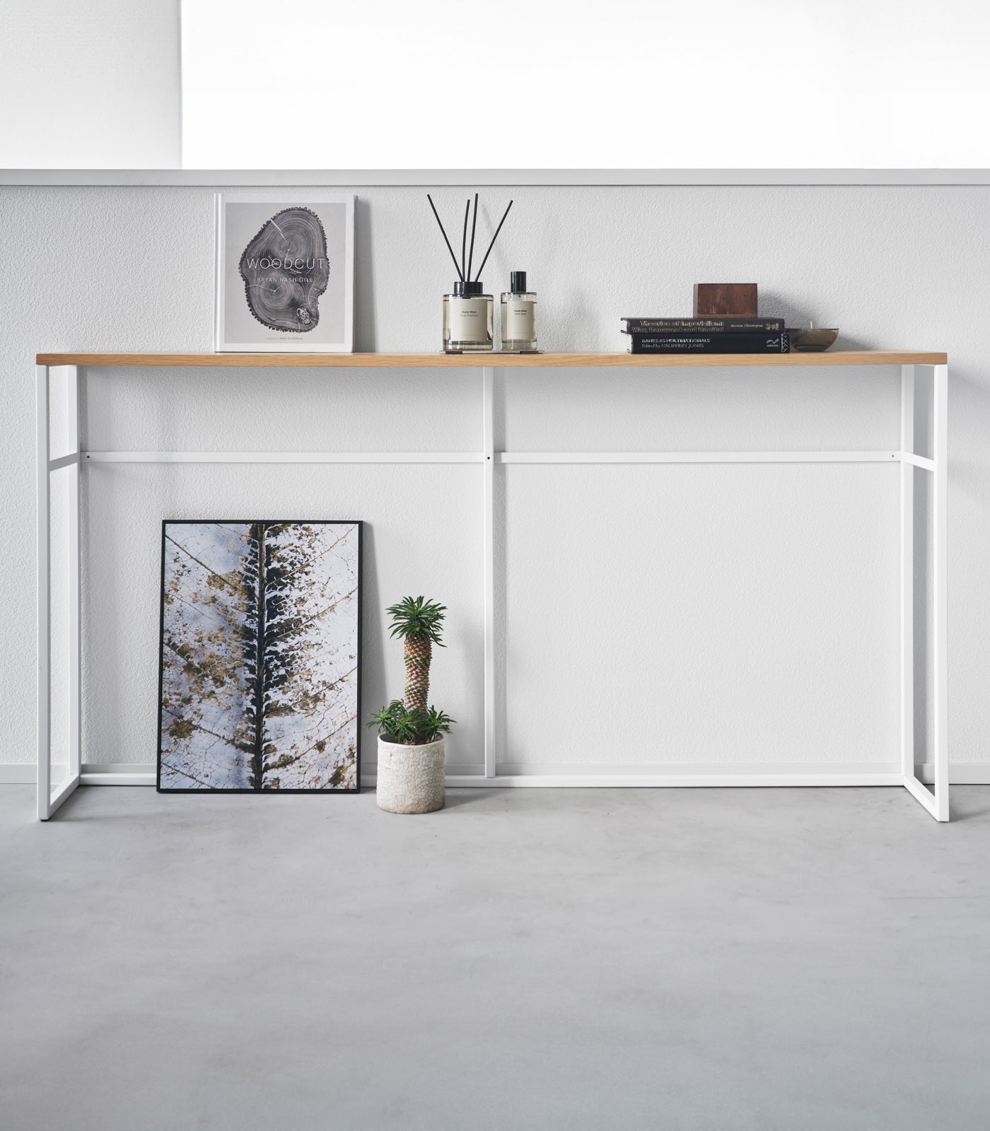 Long Console Table - Open (26 H)  - Steel