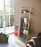 Leaning Storage Ladder With Shelf (63 H)  - Steel