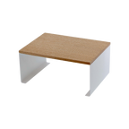 Stackable Countertop Shelf - Two Sizes - Steel + Wood