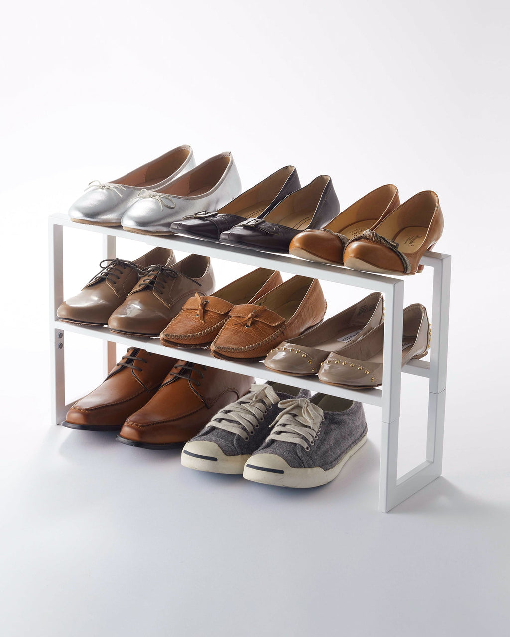Two-Tier Expandable Shoe Rack (12 H)  - Steel
