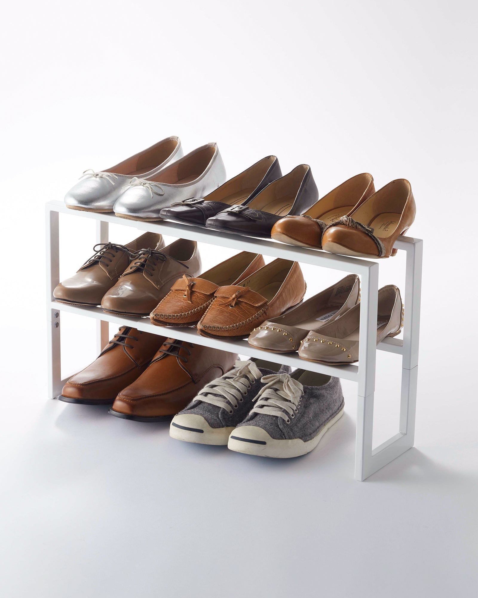 Two-Tier Expandable Shoe Rack (12 H)  - Steel