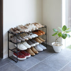 Three-Tier Expandable Shoe Rack (18 H)  - Steel