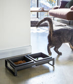 Pet Food Bowl - Steel + Ceramic