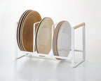 Vertical Plate Organizer - Steel + Wood
