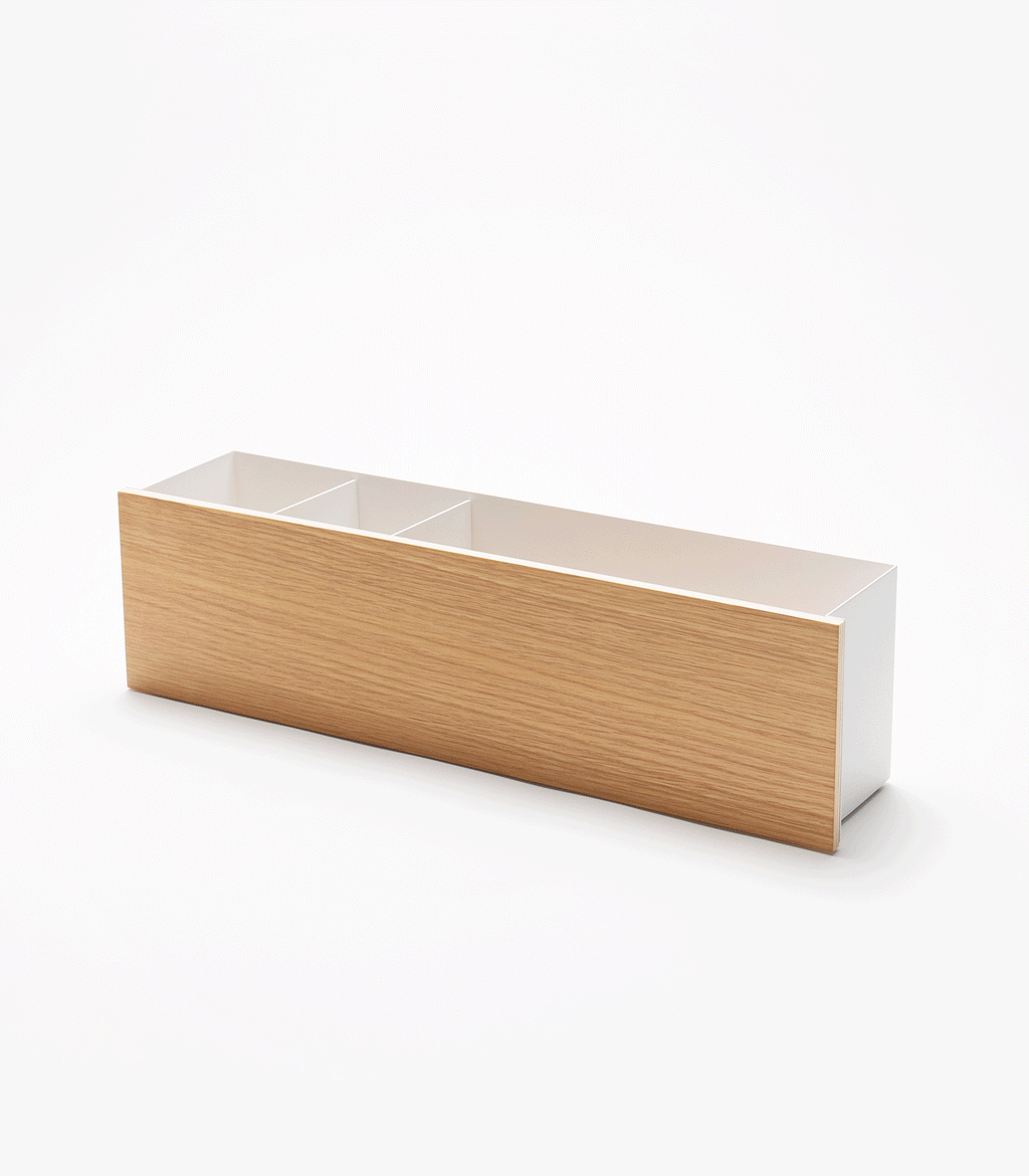 Desk Organizer - Large - Steel + Wood