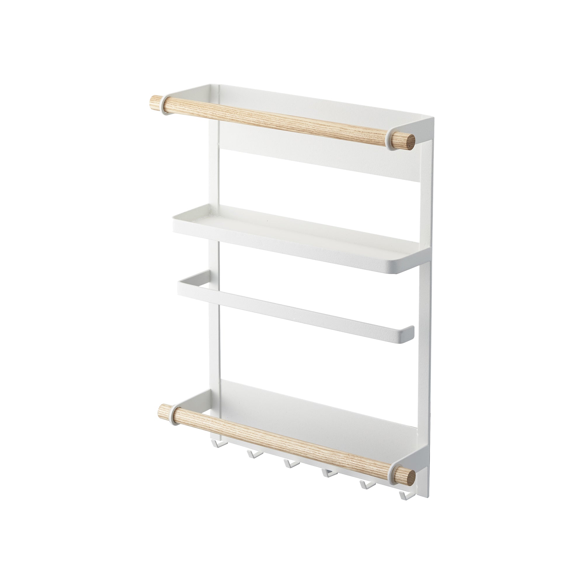 Magnetic Kitchen Organizer - Steel + Wood