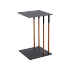 C Side Table (22 H)  - Steel + Wood