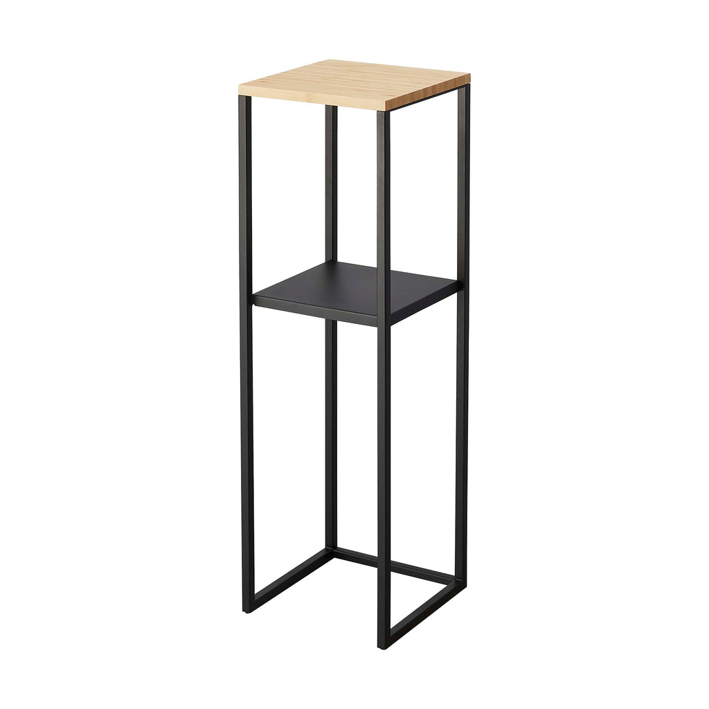 Two-Tier Display & Storage Shelf (31.5 H)  - Steel + Wood