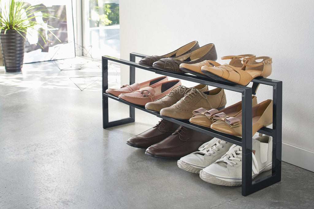Two-Tier Expandable Shoe Rack (12 H)  - Steel