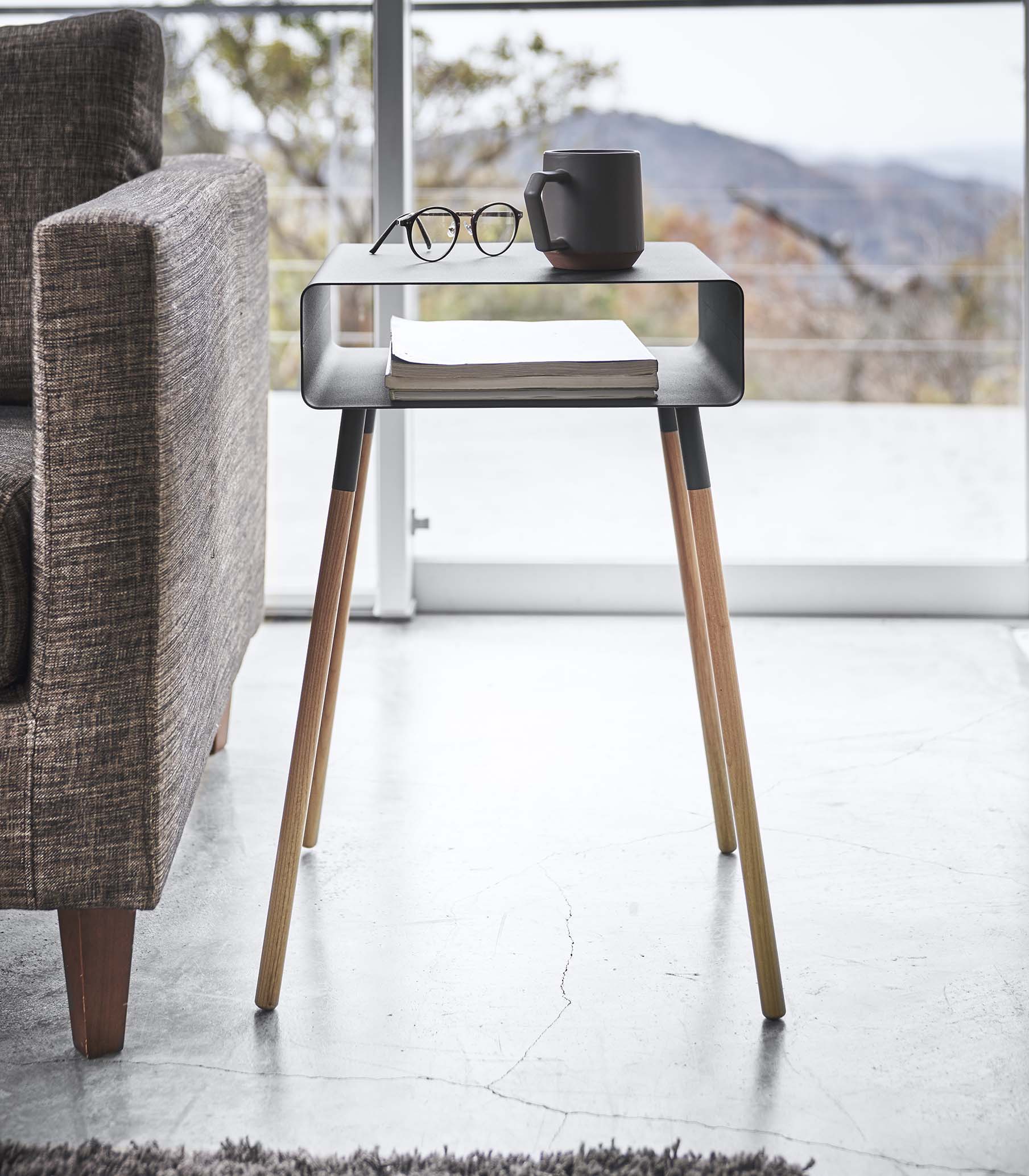 Storage Table - Tall (23 H)  - Steel + Wood