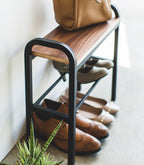 Shoe Organizer & Bench (18 H)  - Steel + Wood