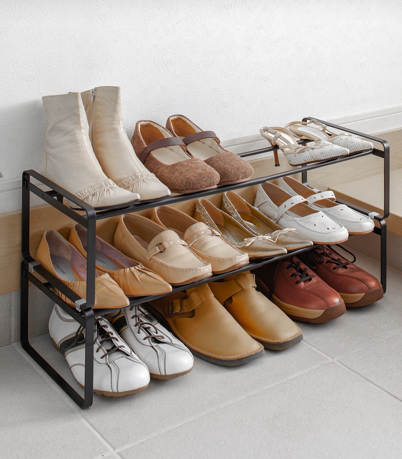 Stackable Shoe Rack (7 H)  - Steel