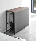 Entryway Storage Organizer & Bench (18 H)  - Steel + Wood