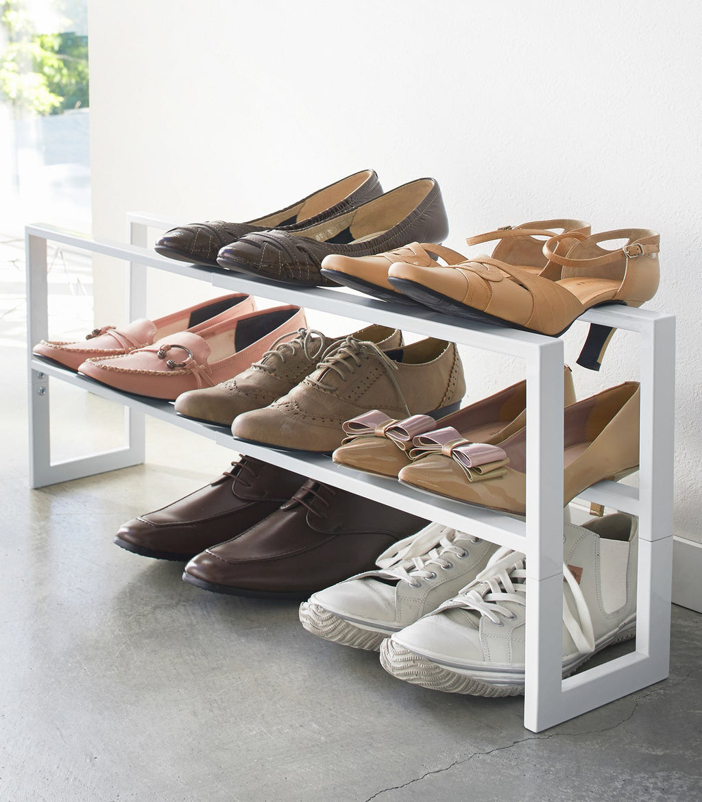 Two-Tier Expandable Shoe Rack (12 H)  - Steel