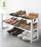 Two-Tier Expandable Shoe Rack (12 H)  - Steel